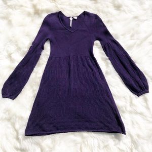 B B Dakota Purple Sweater Dress
